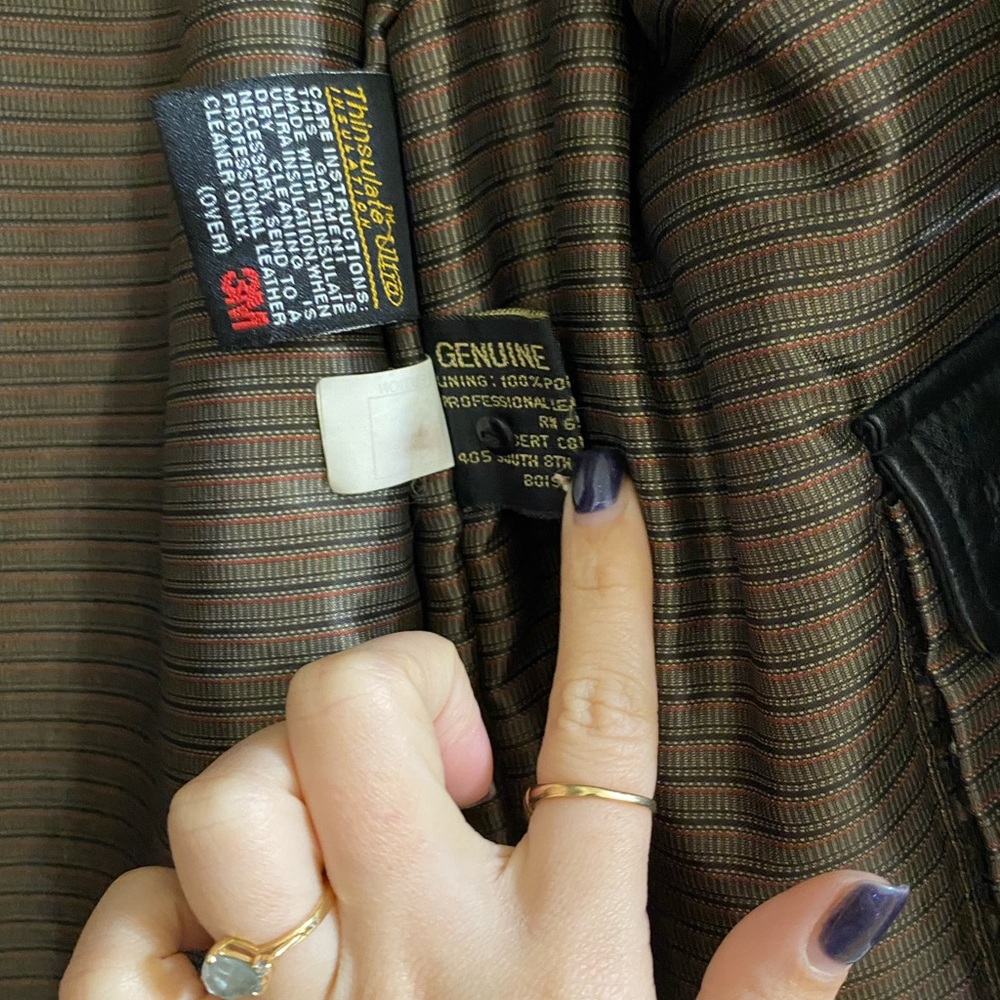 Black Leather Jacket. Robert Comstock. - image 4